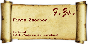 Finta Zsombor névjegykártya