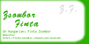 zsombor finta business card